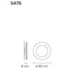 Vibia Puck Wall Art Ring 60 wall lamp