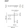 Vibia Structural 3X Extended 160 ceiling lamp