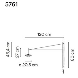 Vibia Tempo 120 Recessed wall lamp