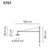 Vibia Tempo 120 Recessed wall lamp