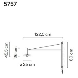 Vibia Tempo 122,5 Recessed wall lamp