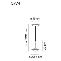 Vibia Tempo 20,5 suspension lamp