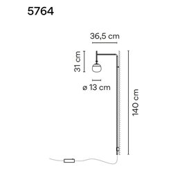 Vibia Tempo 36,5 wall lamp