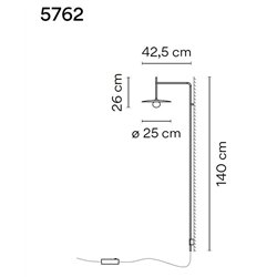 Vibia Tempo 42,5 wall lamp