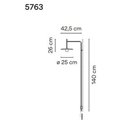 Vibia Tempo 42,5 Recessed wall lamp