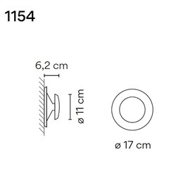Vibia Top 17 wall lamp