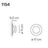 Vibia Top 17 wall lamp