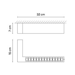 Vibia Offset High Efficiency Low Glare 31 cm - 1747 lámpara de techo