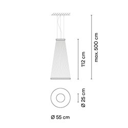 Vibia Array Ø 55 cm - 112 cm - 1855 lámpara de suspensión