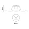 Vibia Circle Trimless Narrow Ø 6 cm - 3310 lugar empotrado