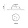 Vibia Circle Trimless Medium Ø 10 cm - 3333 lugar empotrado