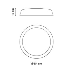 Vibia Bigger Ø 84 cm - 3905 lámpara de techo