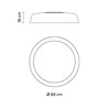 Vibia Bigger Ø 84 cm - 3905 lámpara de techo