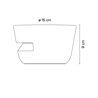 Vibia Dots outdoor 360° Surface Grazer Ø 15 x 9 cm - 4697 lámpara de pared