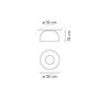 Vibia Duo Petra Ø 35 cm x 19 cm - 4875 lámpara de techo