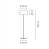 Vibia Warm Ø 32,4 x 150 cm - 4905 lámpara de piso