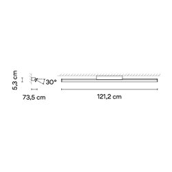 Vibia Spa Vanity Light 121 cm - 5987 lámpara de pared