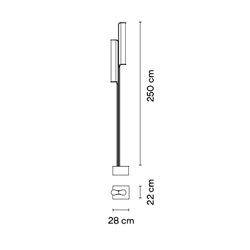 Vibia Class 2x LED - 2815 lámpara de jardín