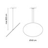 Vibia Circus Solo Pendant Reflector Ø 60 cm - A147