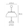 Artemide Alfa lámpara de mesa