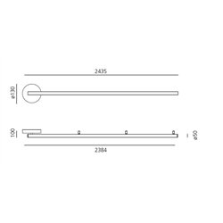 Artemide Alphabet Of Light Linear 240 Wall lamp / ceiling lamp