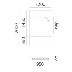 Artemide Alphabet Of Light Wall lamp "M" uppercase