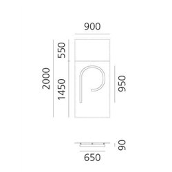 Artemide Alphabet Of Light Wall lamp "p" lowercase