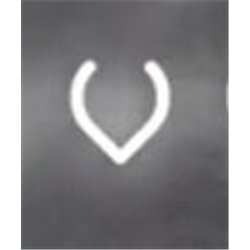 Artemide Alphabet Of Light Wall lamp "v" lowercase