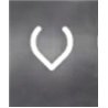 Artemide Alphabet Of Light Wall lamp "v" lowercase