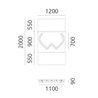 Artemide Alphabet Of Light Wall lamp "w" lowercase