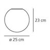 Artemide Dioscuri 25 Wall lamp / ceiling lamp