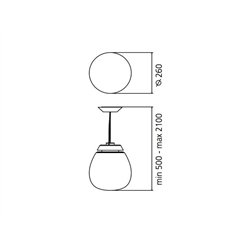 Artemide Empatia 26 suspended lamp
