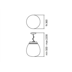 Artemide Empatia 36 suspended lamp