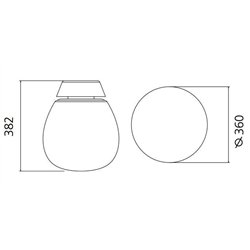 Artemide Empatia 36 Wall lamp / ceiling lamp