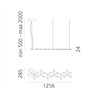 Artemide Led Net Line 125 suspended lamp
