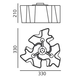Artemide Logico Micro ceiling lamp 3x120°