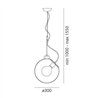 Artemide Miconos suspended lamp