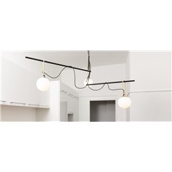 Artemide nh S3 2 Arms suspended lamp