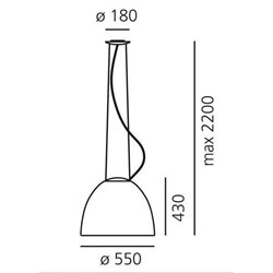 Artemide Nur suspended lamp