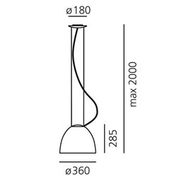 Artemide Nur Mini Gloss suspended lamp