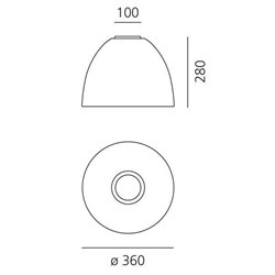 Artemide Nur Mini ceiling lamp