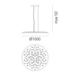Artemide Silent Field 2.0 direct+indirect suspended lamp