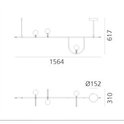 Artemide Yanzi SC1 suspended lamp