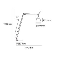 Artemide Tolomeo Basculante Reading