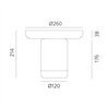 Artemide Bonta' Plate table lamp
