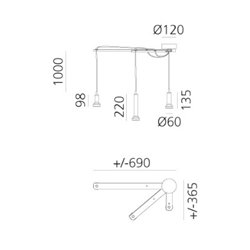 Artemide Stablight lámpara de suspensón
