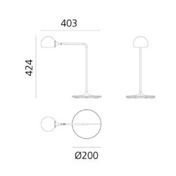 Artemide Ixa lámpara de mesa