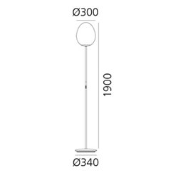 Artemide Stellar Nebula lámpara de piso