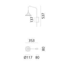 Artemide Unterlinden lámpara de pared