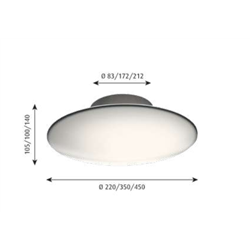 Louis Poulsen Aj Eklipta 450 Led Lámpara De Techo / Lámpara De Pared